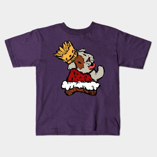 Guinea Pig King Kids T-Shirt by GuineaPigArt